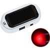 Asudaro Allarme LED Luce Analogica Allarme Auto,Asudaro Sicurezza Ligh LED Lampeggiante Luce Di Sicurezza Con Porta USB A Energia Solare Sistema Antifurto Di Sicurezza Per Auto, Furgone, Camion, SUV