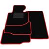 Generico Tappetini compatibili con BMW Serie 3 E36 1994-2000, bordo rosso, kit tappetini auto personalizzati, set tappeti in velluto, tappeto auto