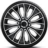 Generico Set 4 Copricerchi Auto Universali 13 14 15 16 Pollici - Design Sportivo con Fissaggio a Scatto - Compatibili con Cerchi in Acciaio o Ferro - Montaggio Facile Senza Attrezzi (Vltec, 15)