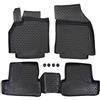 J&J AUTOMOTIVE Tappetini Auto in Gomma su Misura per Renault Megane 3 2008-2016, Set da 4 Pezzi, 3D - con Bordo Alto, Antiscivolo, Inodore, Colore Nero, TPE