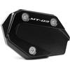 DALIDAK Adatto for YAMAHA MT-03 MT03 MT 03 25 MT-25 MT25 2015-2018 2017 CNC Cavalletto laterale Supporto piastra di estensione Ingrandisci(MT-03 Black)