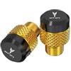 AUytcin viti per specchietto moto Per MT07 2020 2023 2024 2025 Motocicletta M10*1,25 Viti In Alluminio Bulloni Tappi Per Fori Specchi(MT-07 yellow)