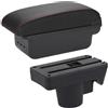 kjjukrhfs Poggia braccio Auto Per Opel Per Astra 2006-2011 Scatola Portaoggetti Per Auto Accessorio Per Auto Parte Di Ricambio Dettagli Interni Bracciolo console centrale(B Black red 3USB)