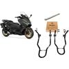 WinNet Coppia di 2 cavalletti alza ruota gomma da moto alzamoto anteriore e posteriore per alzare sollevare davanti e dietro compatibile con Yamaha Tmax 500 530 560 750 900 T - MAX T-MAX