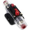 tooloflife Interruttore automatico inline per auto 12V DC, interruttore di sicurezza audio fusibile, 20A/30A/40A/50A/60A/80A/100A
