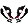 AZgraphishop ADESIVI BATTI TACCO RESINA 3D COMPATIBILE CON HONDA TRANSALP XL750 ADB-017 (Ballistic Black Metallic)