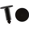 A ABSOPRO Rivetto 8mm Foro Dia Parafango Spinta Fermi Plastica Nero (30Set)
