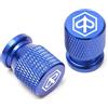 YCYHMHH 2 tappi per valvola dell'aria per PIAGGIO Liberty125 MP3 500 Medley Beverly 300 ZIP50 accessori moto in alluminio CNC valvola pneumatico-blu