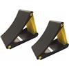 Generic 2 cunei pieghevoli per roulotte, camper, auto, rimorchi, con punte, cuscinetto antiscivolo
