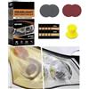 KUAINICE Rinnova Fari Auto Kit di Riparazione Fari per Ripristino Fanali Kit Lucida Fari per Riparazione di Ingiallimento/Graffi/Sfocatura/Crepe per Auto o Moto, Kit rinnova fari Auto Completo (1 Set)