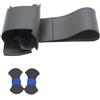 GDRBYUNC Coprivolante in pelle nera, coprivolante per auto cucito a mano, per Dacia (Renault) Duster 2010-2016 Sandero Lodgy Logan Dokker 2012-2017