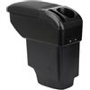 ZENVI Braccioli Compatible with Renault Dacia Captur Braccioli 2018-2019 Console Centrale Organizer Immagazzinaggio Scatola Utilizzabile Per Autisti Supporto Gomito(Stile Nero)