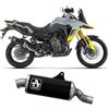 MOTOTOPGUN arrow 72642aon, terminale omologato indy-race alluminio nero, con fondello inox, compatibile con moto suzuki v-strom 800 de 2023 mototopgun