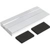 PACGYDK Coperchio a batteria laterale Misura per Harley Sportster XL 1982-1996 per Wide Super Glide FXWG FXE Moto Batteria Top Box Cover in alluminio(Chrome)