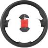 SHGJGH Coprivolanti per auto Coprivolante In Pelle Auto Per Fiat Per 500 500e 500C 2007 2008 2009 2010 2011 2012 2013 2014 2015 2016 2017 2018 Coprivolante Auto(Rosso)