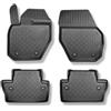 Mossa Tappetini Auto in TPE compatibili con Volvo V60 I Station Wagon (10.2010-01.2018) - tappeti auto neri - G