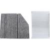 INTCHE Filtro Abitacolo per Mercedes CLASSE C W205 A205 C205 S205 Modello 2013-2019 Set di Filtri per Aria Condizionata Esterna Incorporati
