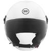 BHR Casco Demi-Jet 832 MINIMAL, Casco Scooter Omologato ECE 22.06 Leggero e Compatto, Ideale per Città e Sottosella, Bianco, XS