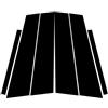 WEFOLCC Accessori Per Lo Styling Dell'auto Adesivi In fibra Carbonio Per VW Per Golf 5 MK5 GTI Copri Montanti Finestrino Guarnizione Per Porta(Glossy Black)