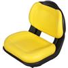 KLARA SEATS Sedile compatibile con John Deere X300 X300R X304 X305R X310 X320 X324 X330 X340 X350 X350R X354 X360 X370 X380 X384 X390 X394 Ricambio per AM136044 AUC13500 AUC11188 AM134543 AM141482 PVC Giallo