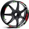 SQNYDH Adesivi Ruote Moto Adesivi Per Cerchi Moto Per Aprilia RS125 RS 125 Da 17 Pollici, Per Mozzi, Riflettenti, Decorativi, Notturni Adesivo per cerchioni