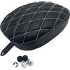 GYMARK Cuscino per sellino passeggero singolo posteriore per Harley Davidson Sportster X48 XL883 XL1200 72 2004-2019 Accessori per moto in pelle (Nero-B)
