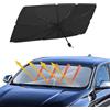 IQ - Ombrello Parasole per Parabrezza Auto - Schermo Anti-UV - 138x75cm, 121x65cm (138x75cm)