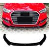 IDENUONA Spoiler inferiore paraurti anteriore per Audi A3 S3 8V Sline 2017-2020 nero