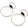 EVTSCAN 1 paio di anelli per auto Angel Eye COB Chips Faro DRL LED per lampadina faro moto(80mm)