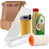 kW&HP KIT TAGLIANDO 4 FILTRI + 5LT OLIO MOTORE CASTROL_5W30 PER MINI COUNTRYMAN COOPER D 1.6 2.0