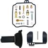 Generic Kit di riparazione carburatore per motocicletta INTRUDER 125 VL125 2000-2007 - Kit di ricostruzione carburatore VL 125 galleggiante a stantuffo (kit di riparazione, galleggiante, stantuffo)