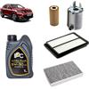 OP Kit tagliando 4 filtri + 6L olio 5W-30 IPC LS compatibile con Nissan qashqai ii 1.7 DCI Gasolio 2019+