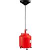 Wiltec Recuperatore Olio esausto a Caduta con Ruote, Serbatoio 75 l, Imbuto Ø 41 cm, Carrello per Recupero Olio Auto con Ruote, Altezza Regolabile 145-185 cm, per Cambio Olio