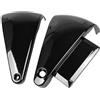 XMMT ABS Sinistra & Destra Coperchi Carena Della Batteria Pannello Lato Copertura Del Serbatoio Dell'Olio Per Kawasaki Vulcan 800 400 VN800 VN400 Classic 1995-2006, Nero Lucido