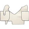 F-CORE Tappetini copricofani camion compatibile per IVECO STRALIS HI-WAY 01.13-12.16 AUTOMAT CHAMPAGNE