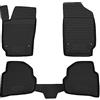 WALSER Tappetini in gomma per auto XTR su misura compatibile con VW Polo 4 (Polo IV) (9N) 2001 - 2014, Tappetini auto antiscivolo, protezione vano piedi