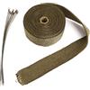 Lance Home 10M Nastro Bende Benda Termica Scarico Marmitte Collettori + 10 Fascette per Auto Moto d'oro