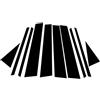 KMLONG 8 pezzi adesivi for porte e finestre for auto, montanti for pilastri, modanatura adesivi adatti for Skoda Karoq 2017-2020 2021 2022 accessori for lo styling del cromo Profilo montante portiera