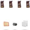 HOFFCAR Kit tagliando 3 FILTRI e 4L OLIO M compatibile con Citroen C3 III 1.2 Puretech 60kw dal 2016
