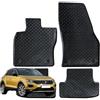 W-Parts TAPPETI - TAPPETINI IN GOMMA 3D TPE NERI PER VOLKSWAGEN T-Roc dal 2017 in poi