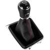 Jifuphav Pomello Cambio Auto Pomello Del Cambio In Pelle Per Golf 7, Per MK7 2013-2018, Cuffia Antipolvere, Cambio Manuale A 5 O 6 Marce, Ricambio Per Interni Cambio Dell'automobile(5Speed)