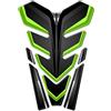 AZgraphishop PARASERBATOIO RESINA 3D COMPATIBILE PER MOTO BMW HONDA DUCATI YAMAHA KAWASAKI TRIUMPH BENELLI KTM APRILIA CAGIVA Fluo-Style FM-H002 (Verde)