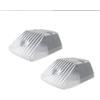 QIFHFBA Indicatore Di Direzione Copri Indicatori Di Direzione Anteriori Per Mercedes Per Benz W463 Classe G G500 G550 G55 G63 G65. 1986-2018, Nero Lucido. dinamica luci segnale(Clear Silver Lens)