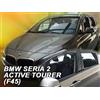 J&J AUTOMOTIVE Deflettori d'Aria per BMW X1 F48 2015-2022, Set da 2 Pezzi, Nero fumé Oscurato Heko