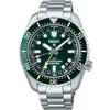 Seiko PROSPEX AUTOMATIC G.M.T DIVERS orologio da uomo in acciaio inox SPB383J, Argento/Verde, Bracciale
