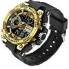 KXAITO Orologio sportivo militare da uomo, impermeabile, con visualizzazione della data, multifunzione, LED, sveglia, cronometro