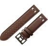 ROUHO Morbida Vera Pelle Cinturino Orologio Ricambio Cinturino, Doppia Fibbia ad Ardiglione per Hamilton Khaki Field H70595593 & H70655733