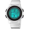 TONSHEN Sportivo Digitale Orologio Donna e Bambini 50M Impermeabile LED Elettronico Plastica Cassa Gomma Cinturino Outdoor Plastica Orologi da Polso e Gomma (Bianco)