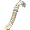 ROUREOX Metallico Cinturino Ricambio Estremità Convessa, 316L Acciaio Inossidabile Braccialetto Orologio, Accessori di Riparazione per Patek Philippe Nautilus 5711/5712/1A-010