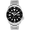 Seiko 5 Sports Orologio Analogico Automatico Uomo con Cinturino in Acciaio SRPD55K1, Nero, 5K1